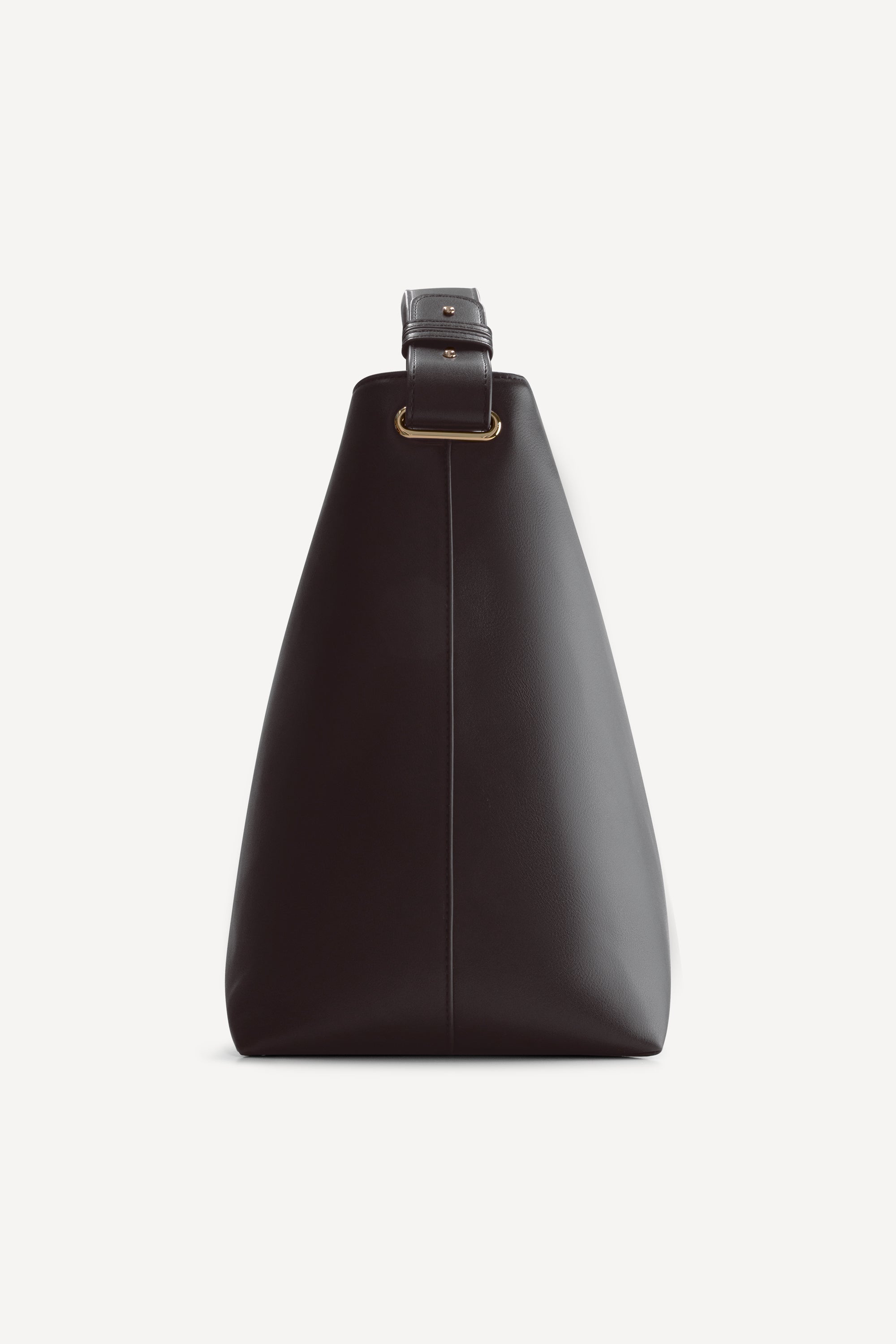 Zijaanzicht van The Jimmi Espresso luxe luiertas