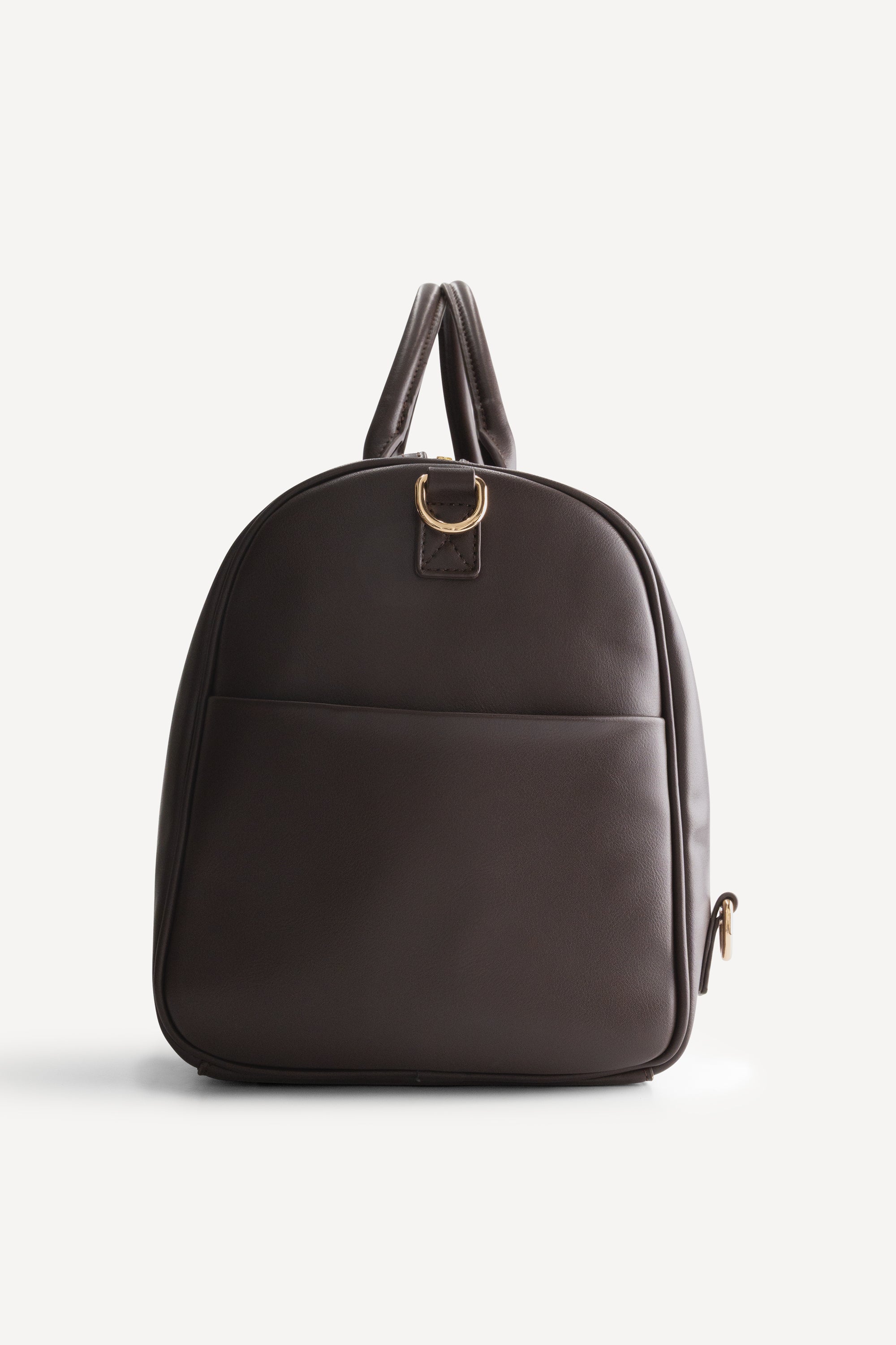 Zijaanzicht van The Mosi Espresso luxe luiertas